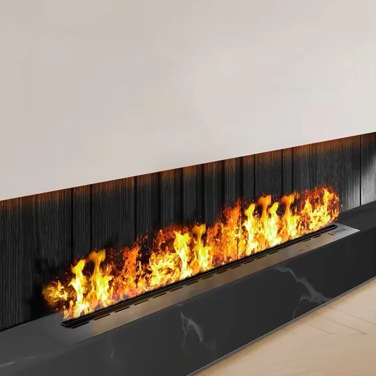 

Modern remote control electric fireplace Mute water mist electric decorative fireplace humidifier power 3d flame steam fireplace