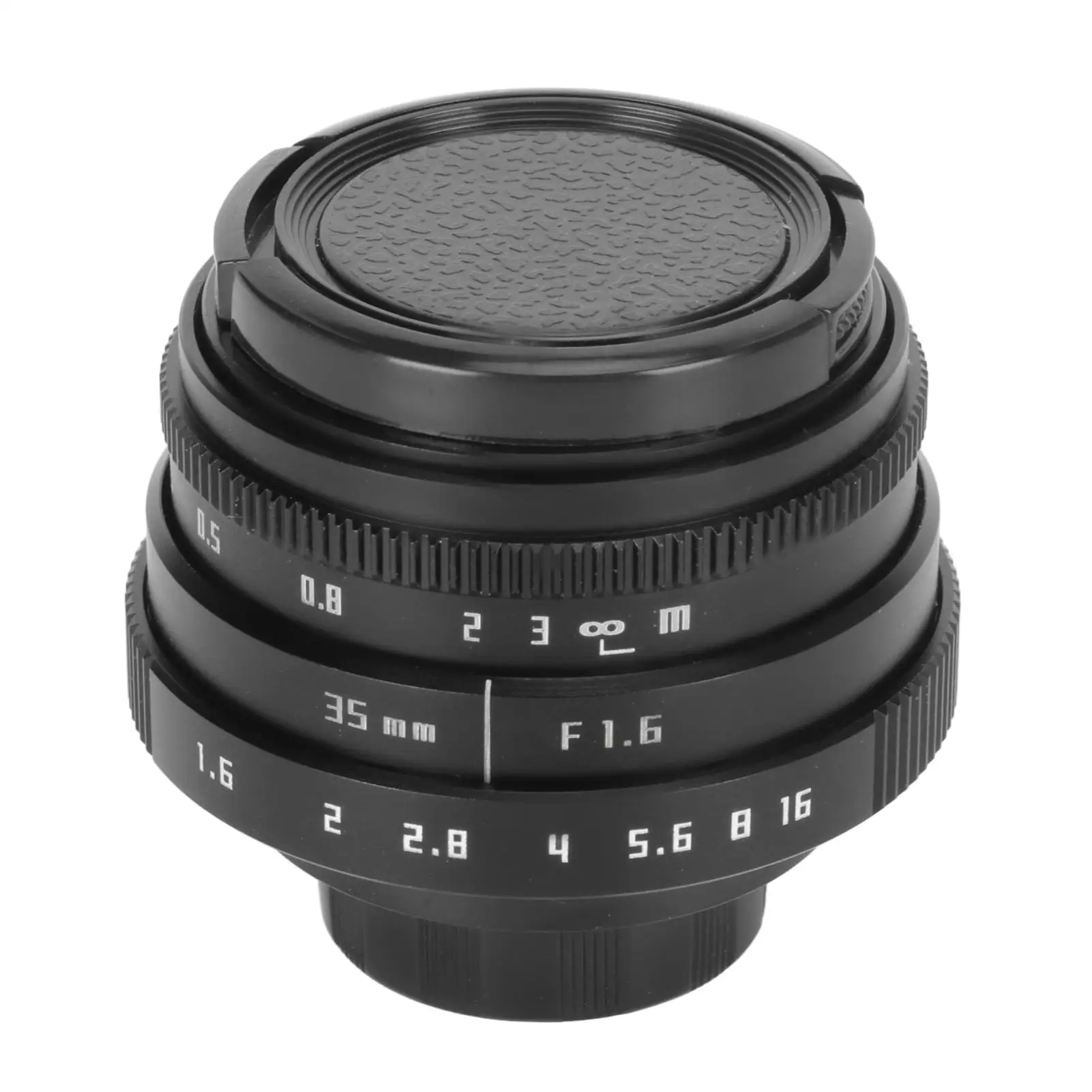 

35mm F1.6 Large Aperture Manual Focus Lens for Mirrorless Camera (Black)