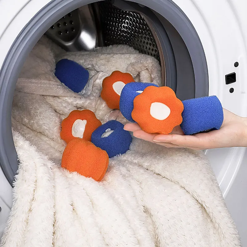 

3/6Pcs Laundry Balls Pet Hair Collector Reusable Washing Machine Hair Catcher Cleaning Roller Tools Laundry Cat Accessories