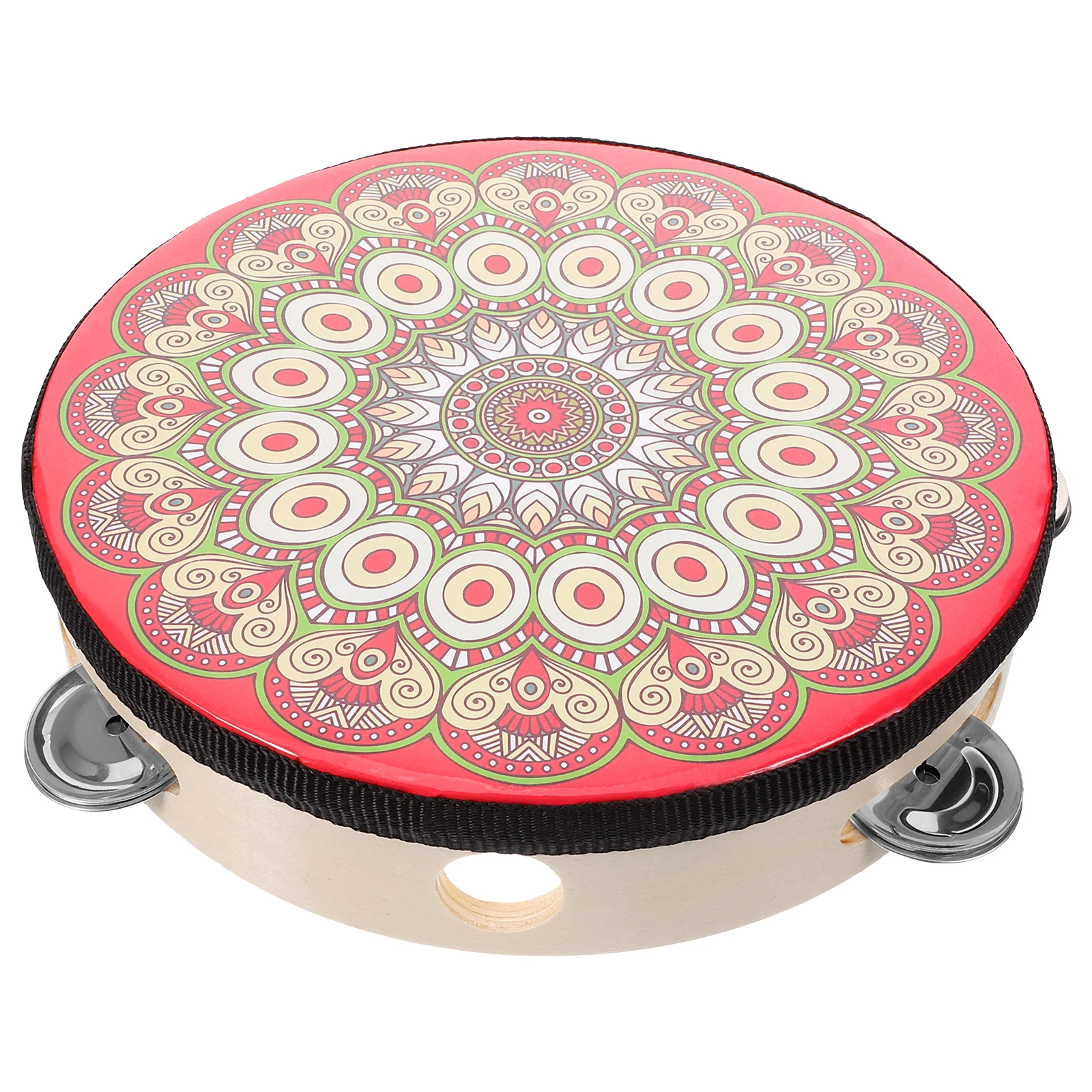 

Hand Held Tambourine Drum Dance Single Row Tambourines for Kids Music Professional Musical Instrument Adult