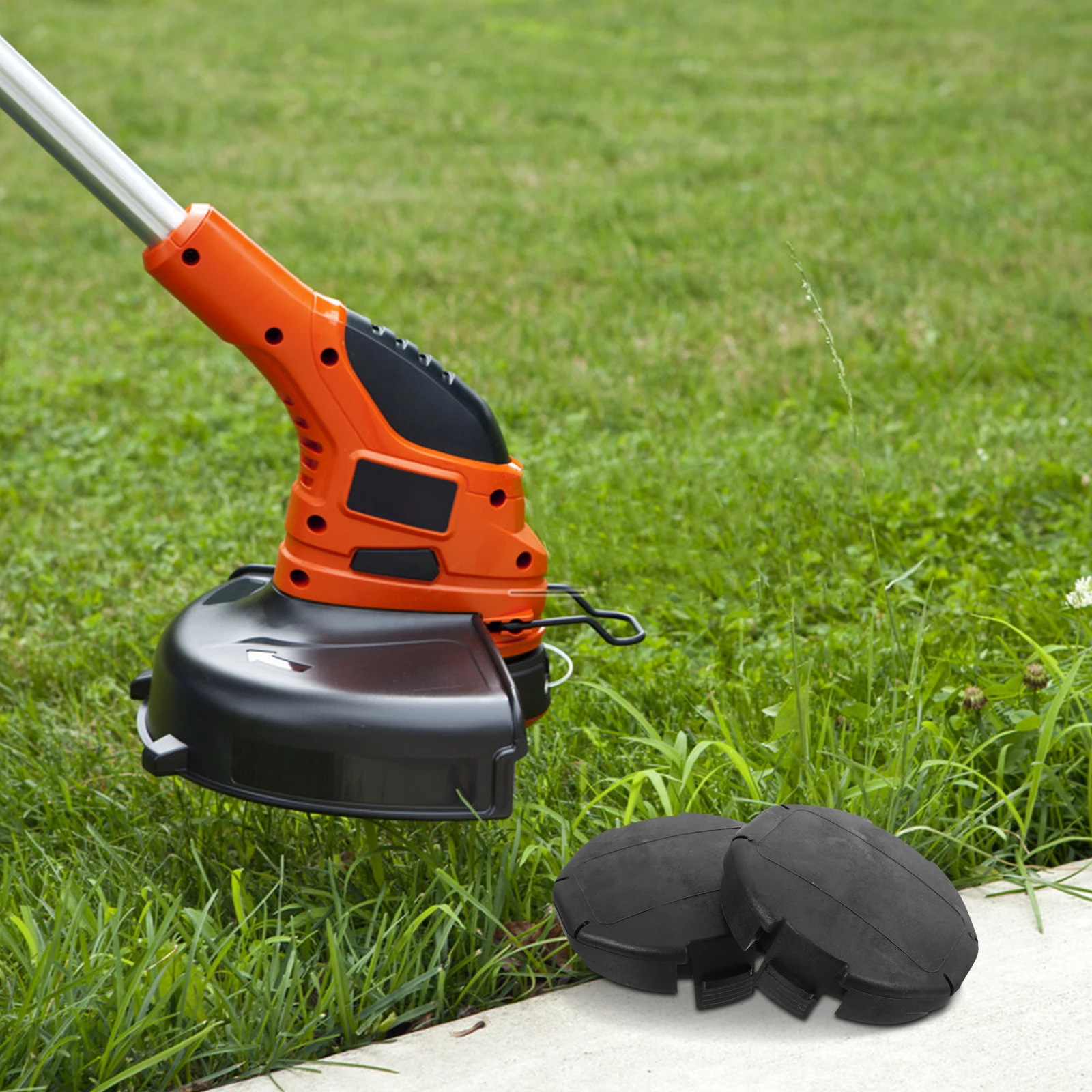 2Pcs Trimmer Head Cover Durable Installation Replacement Cap Safety Compatible 450 Lawn Mower Protective Shield