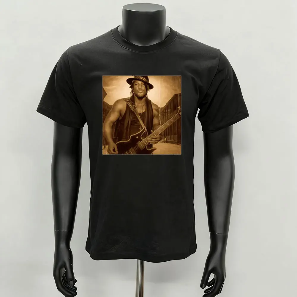 RIP D'Angelo سوف نذكرك دائمًا.1974-2025 تحية القطن قميص D'Angelo براون السكر الفودو للجنسين الصيف الرجال المحملة XS-3XL