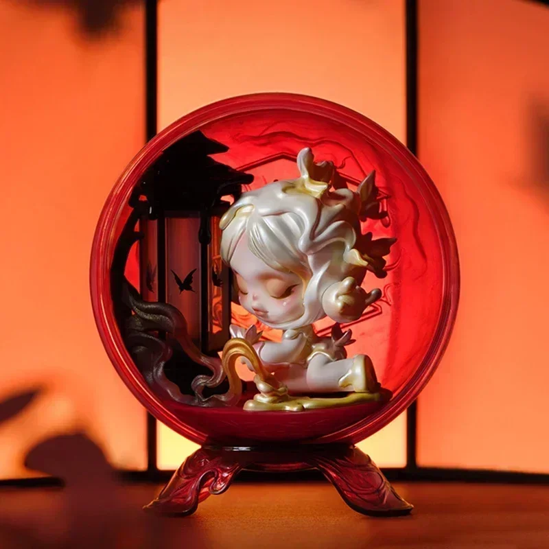 صندوق أعمى من سلسلة POP MART SKULLPANDA the Mirage - ديكور قابل للجمع لنموذج سطح المكتب