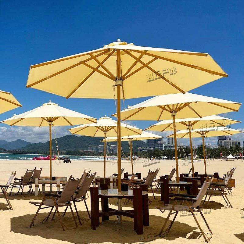 Courtyard Modern Patio Umbrellas & Bases Coffee Shop Balcony Beach Patio Umbrellas & Bases Villa Furniture Ombrello Ls40hws