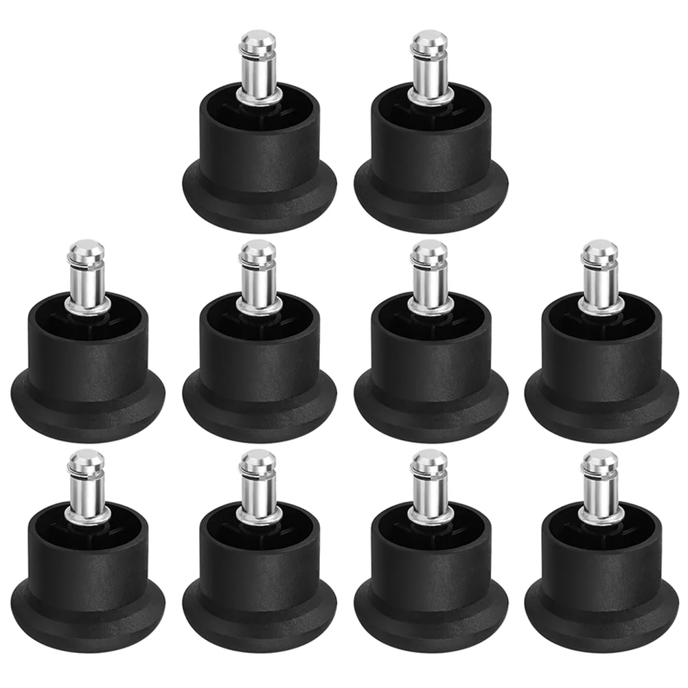 

10 Pcs Chair Fixed Foot Pad Caster Stopper Floor Rolling Feet Chairs Accessories Furniture Leg Plugs Office Glides Protection