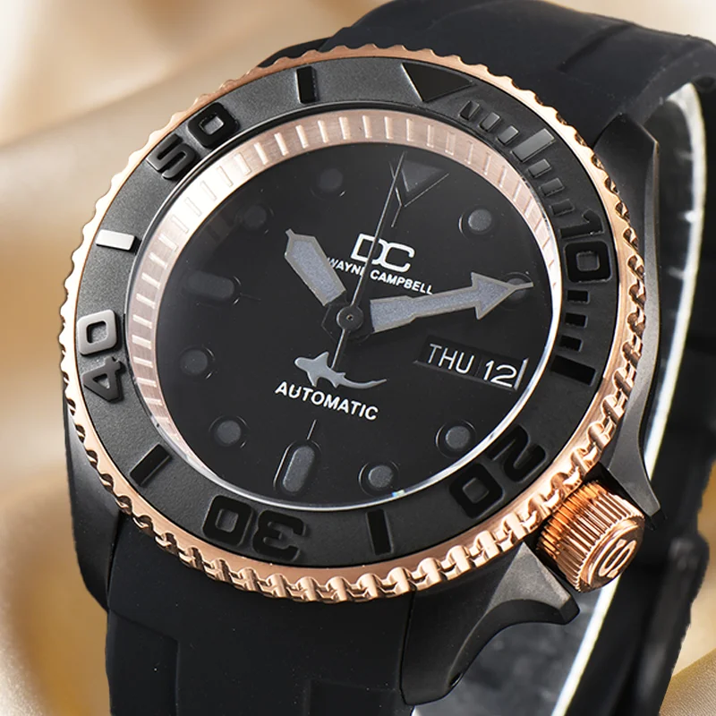 Dwayne Campbell 2026 New Men's Watch 42mm NH Movement Metal Case Sapphire Glass Fashion Business Machinery Watch