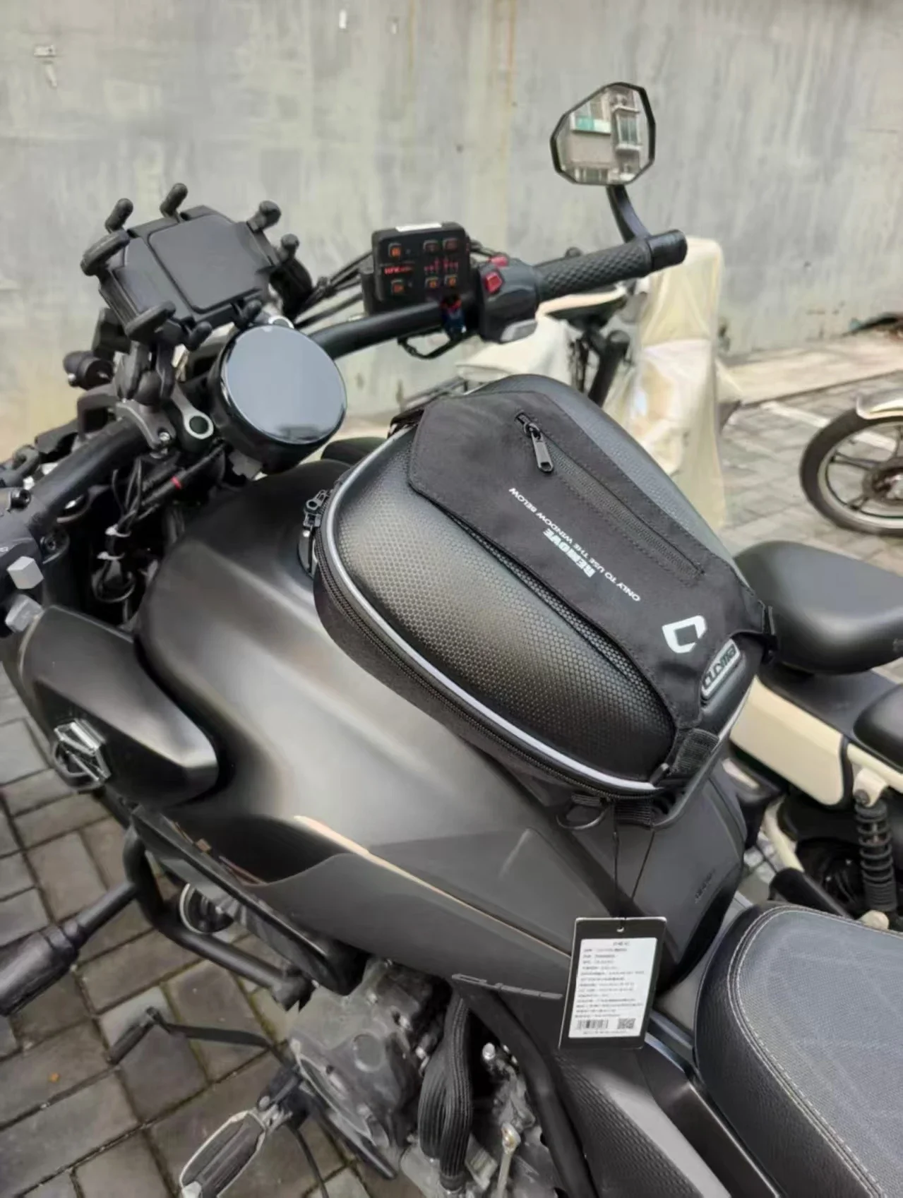 

For VOGE CU525 CU250 motorcycle quick release oil bag adapter ring lock anti-theft motorcycle accessories
