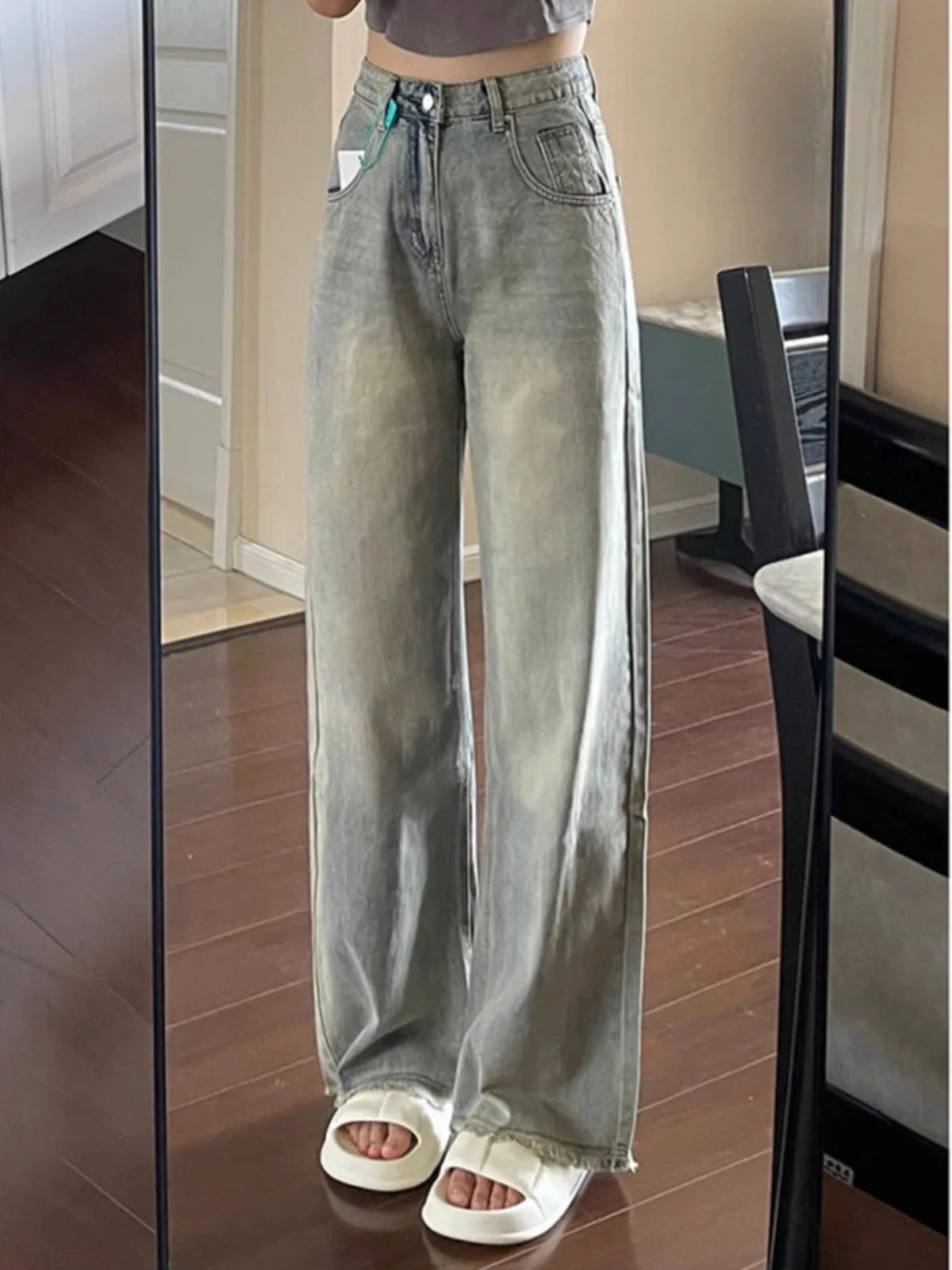 

Summer 2025 New Loose Jeans Y2K Bell Bottoms Women's Pants