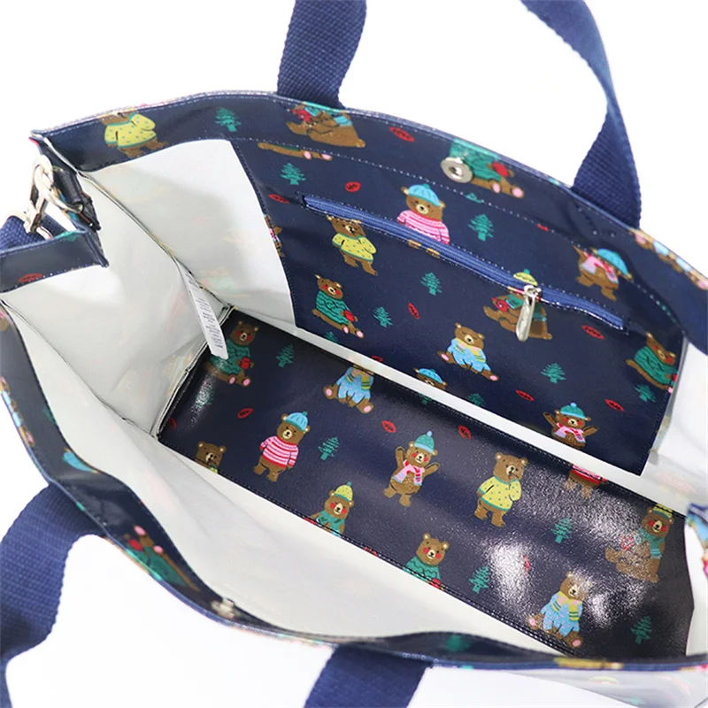 Cartoon Snoopy Messenger Bag Cath Kidston 39*11*29 Cm Large Capacity Shopping Bag Waterproof Oilcloth Travel Bag