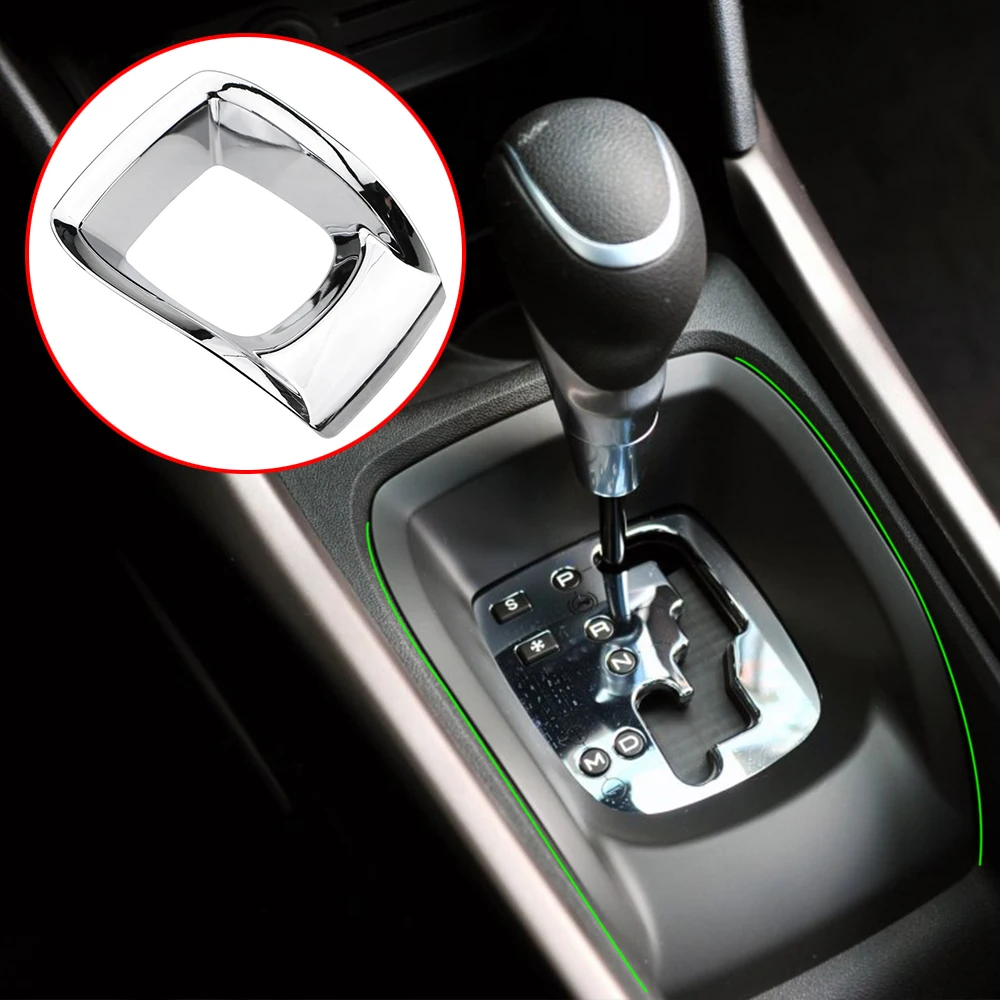 Car Gear Shift Knob Cover Sticker for Peugeot 2008 2014 2015 2016 2017 AT Gear Set Panel Trim Stickers Accessories