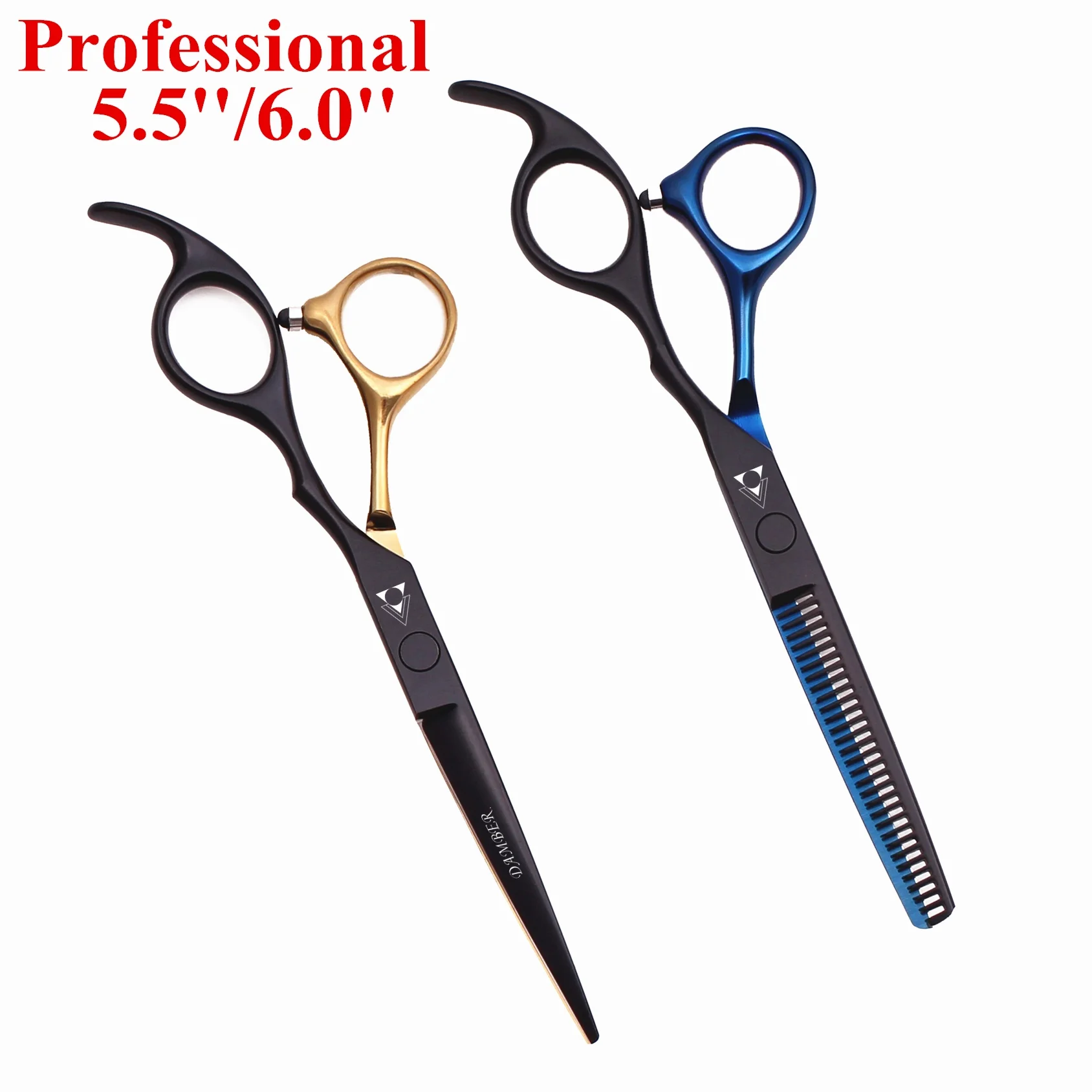 

Hair Scissors 5.5 6.0 Professional Hairdressing Scissors Thinning Barber Scissor Set Hair Cutting Scissors 440C Japan Steel 888#