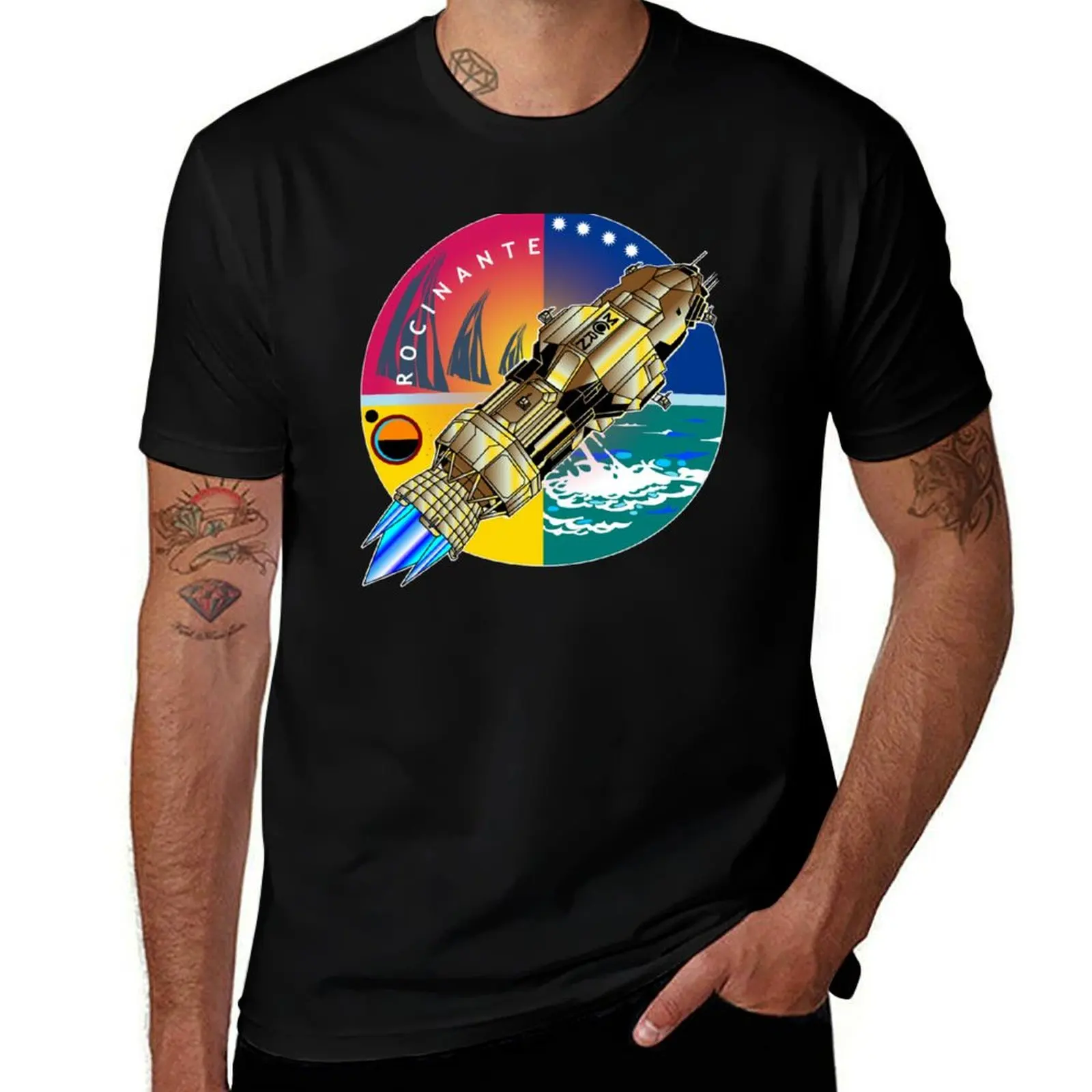 

ROCINANTE T-Shirt valentines clothes Louboutins anime figures t shirts for men
