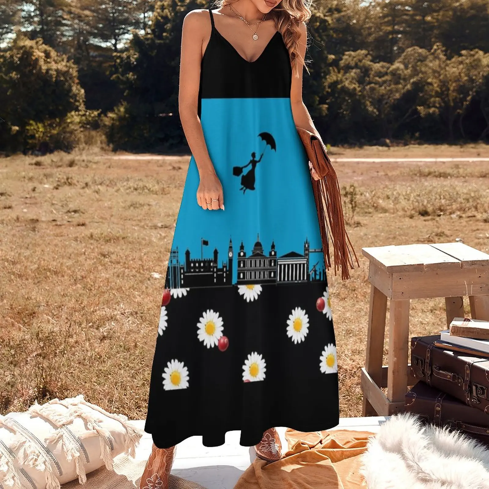 Mary Poppins Sleeveless Dress women's clothing trend 2023 summer women's dress 2023 Women's skirt Summer women's clothing