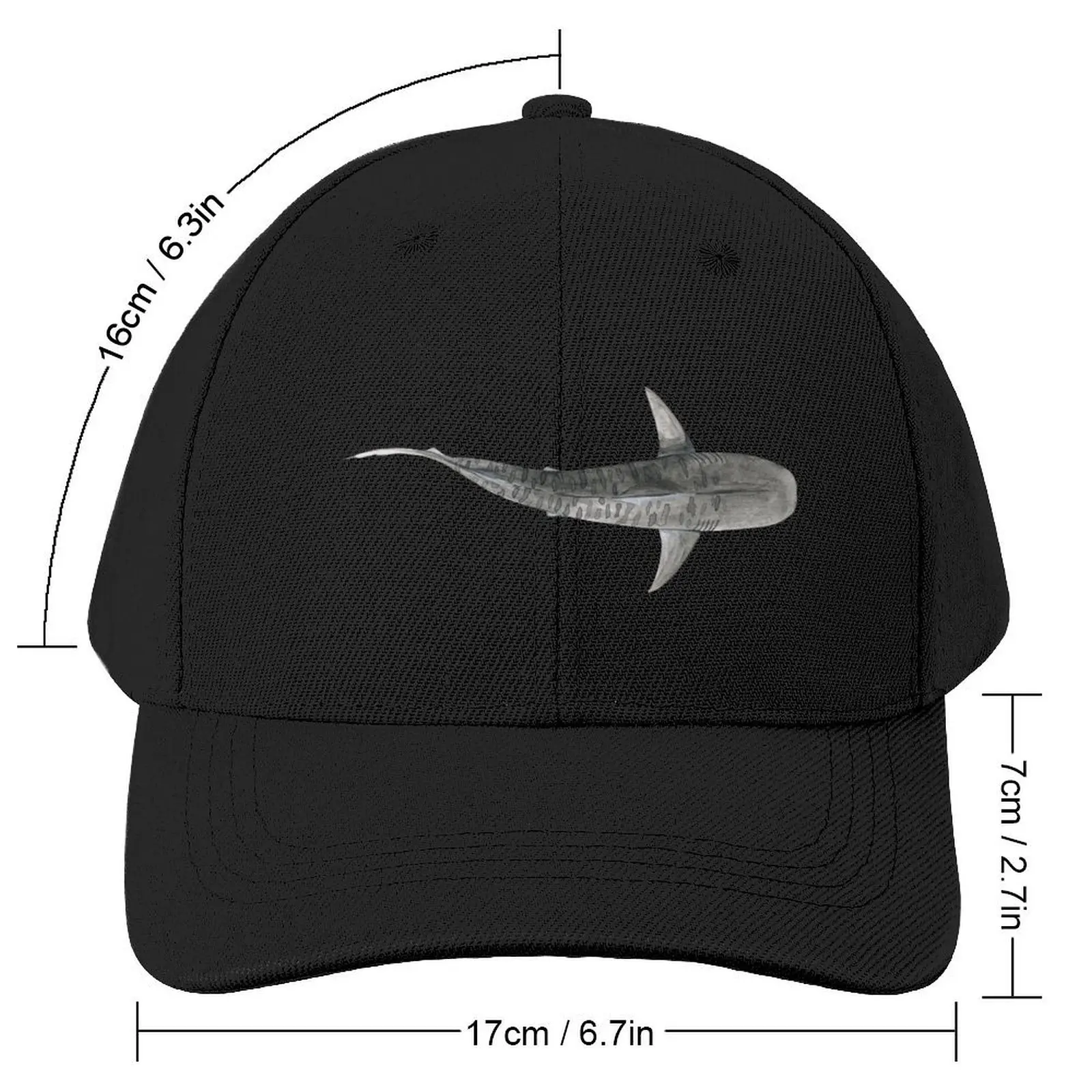 TIGER SHARK-Galeocerdo cuvier (above) light blue Baseball Cap Thermal Visor Designer Hat hard hat Male Women's