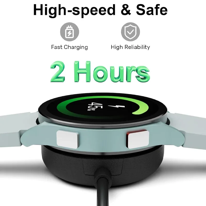 Magnetic Watch Wireless Charger Portable USB Cable Fast Charging Dock Station For Samsung Galaxy Watch 8/7/6/5pro/5/4/3 Active 2