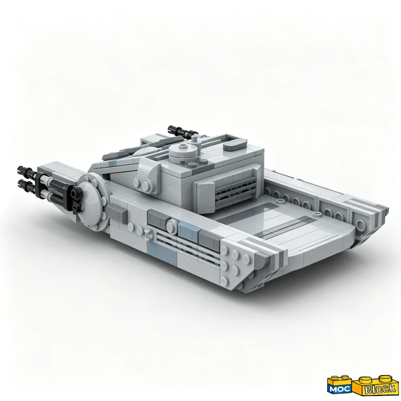 NEW 285PCS Hovertank War Series MOC Model Building Blocks Assembly Toy Technology Educational Learning Birthday Gift For Adults