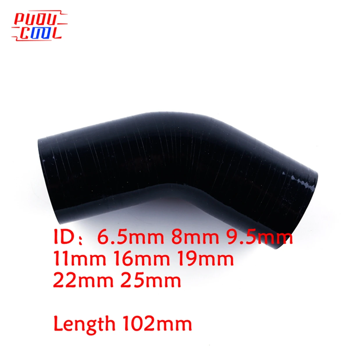 

Black 45 Degree Elbow General Silicone Hose Coolant Intercooler Tube Pipe ID 6.5mm 8mm 9.5mm 11mm 16mm 19mm 22mm 25mm 3 Or 4-Ply