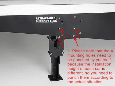 RC Truck Metal Electric Landing Gear Bracket for 1/14 Tamiya Tipper SCANIA 770S 56368 VOLVO ACTROS BENZ MAN LESU Model Car DIY