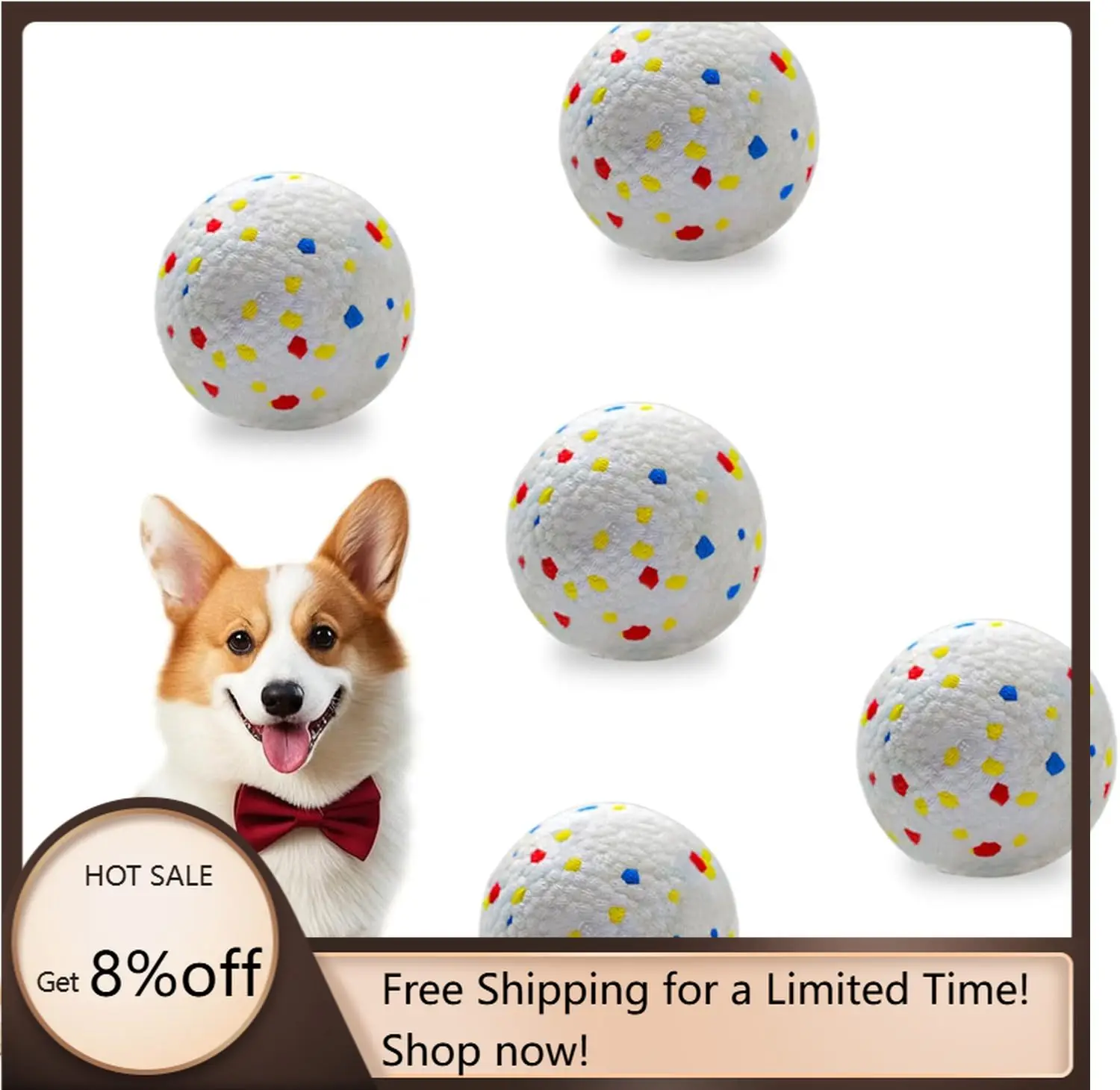 

Dog Toy Balls 2.2 Inch Indestructible Dogs Balls Aggressive Chewers Durable Interactive Toys for Automatic Dog Ball Launcher
