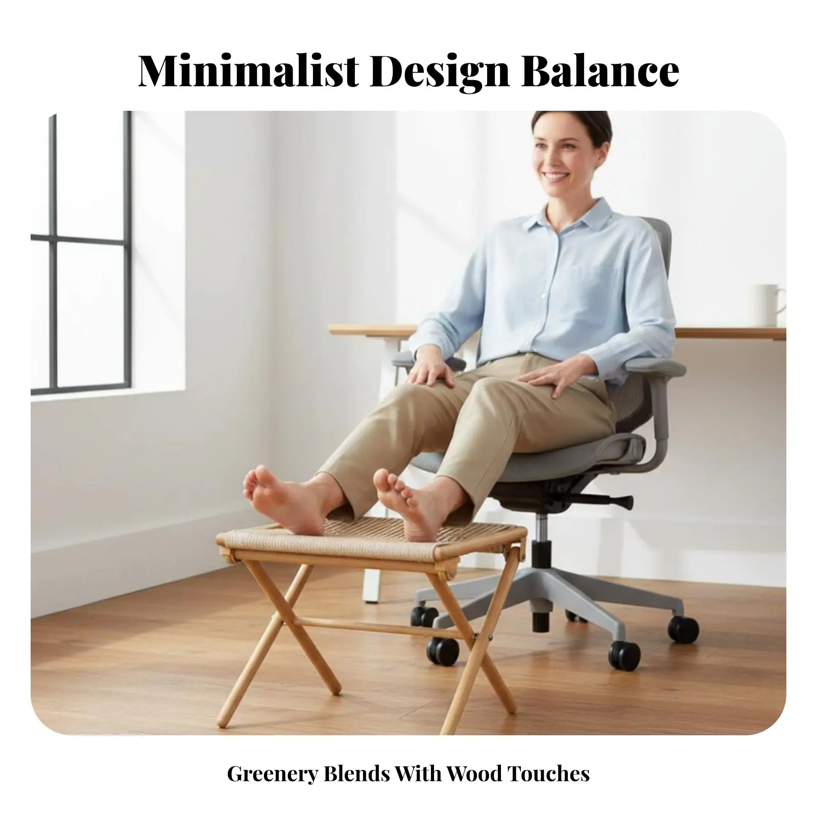 

Rocking Footrest space-saving Foot Stool Anti-Slip Surface for People with Sedentary habits, Students, While Sitting, Home