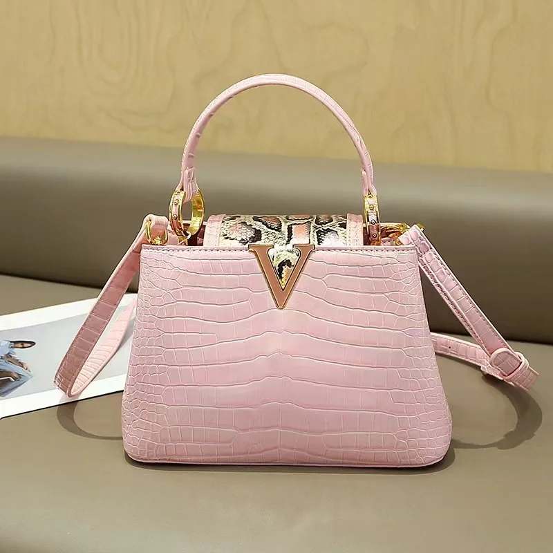 

2025 Designer Python Skin Bag - Premium Shoulder Purse for Women, Chic Crossbody Handbag, Elegant Everyday Accessory