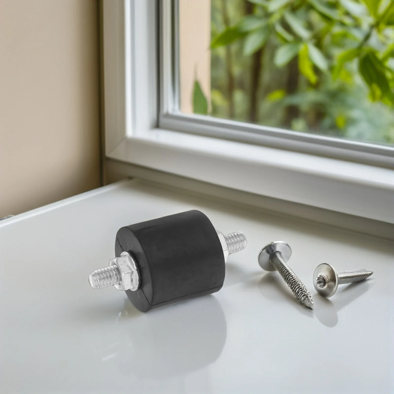 

4Pcs Air Compressor Shock Absorber Mounts Anti Vibration M6 Noise Reduction Pads Vibration Isolator Compressor Replacement