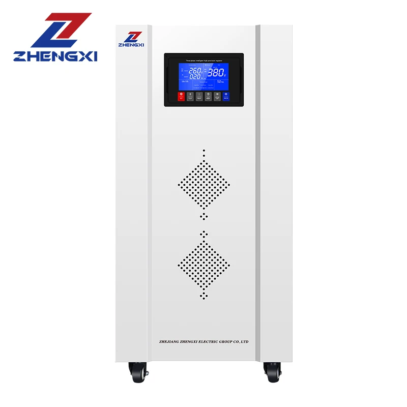 Factory price AVR automatic 30KVA 50KVA three phase servo voltage stabilizer regulator 380V voltage stabilizer with certificates