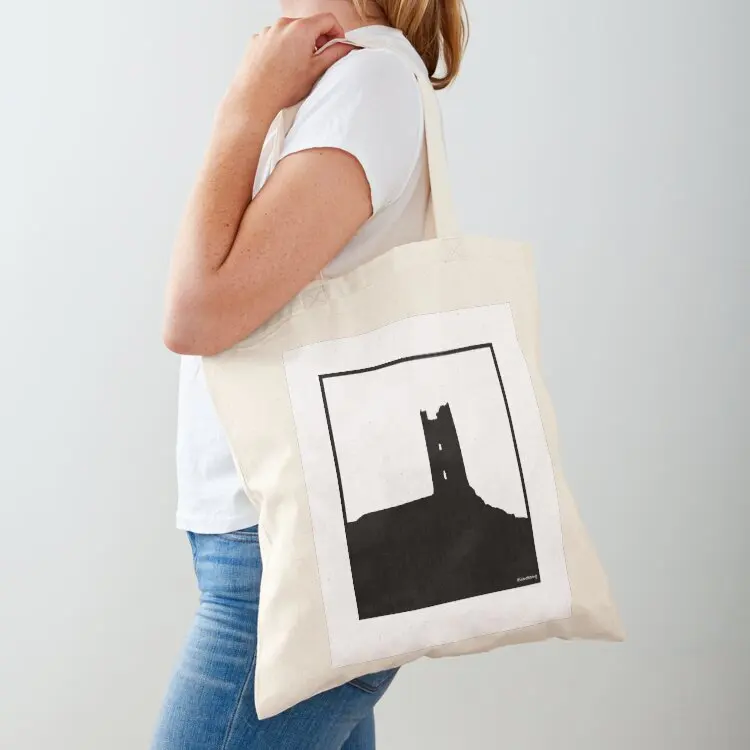 

Fenit Castle Silhouette Tote Bag Women's shopping bag Canvas bag for women tote bags aesthetic large tote