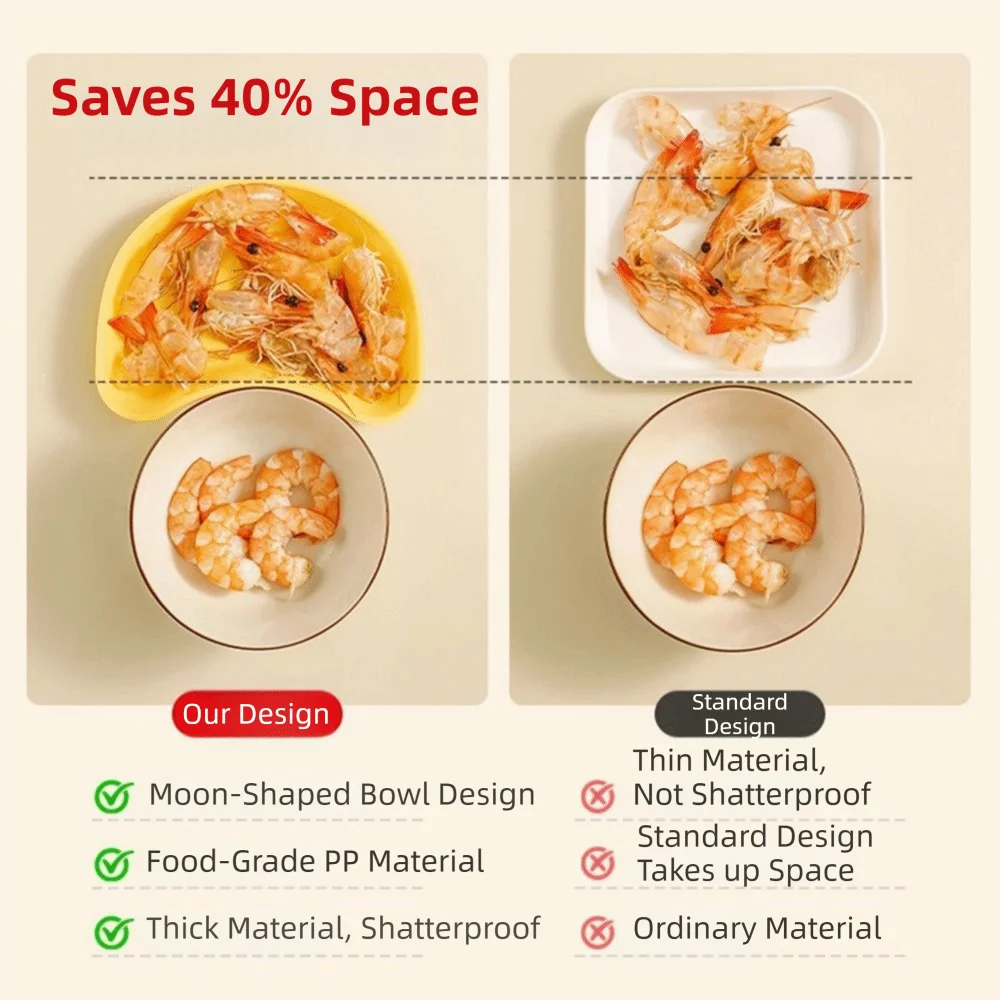 Stackable Yuanbao Shaped Spit Bone Dish Creative Reusable Fruit Storage Tray Set Durable Bottom Hollow Food Container Set