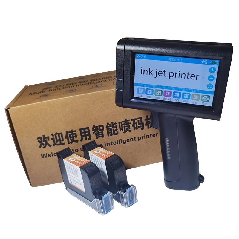 Portable Continous Handheld Carton Outer Packaging Box Inkjet  Printer Printing Coding Machine