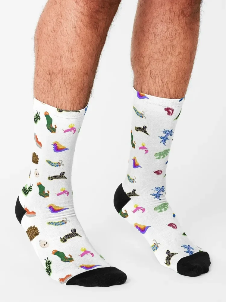 World of Nudibranchs Socks aesthetic tennis snow gift Men Socks Luxury Brand Women's