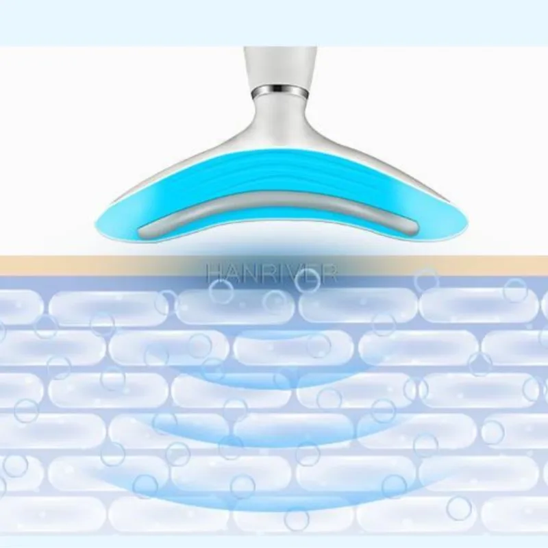 Gezicht Hals Massager Anti-Aging LED Licht Sonische Trillingen Warmte Rimpels Verwijderen Huidverstrakking Neklift Schoonheidsapparaat