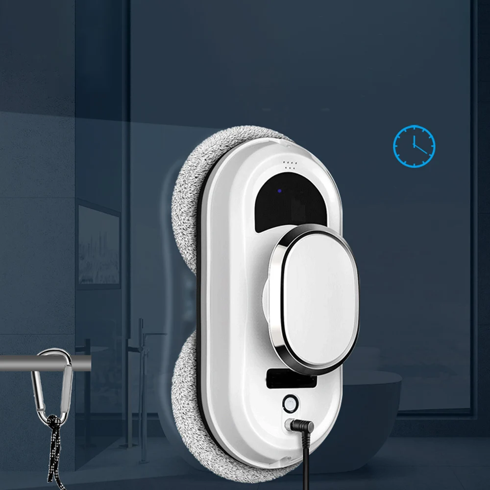 Limpiador de ventanas, adecuado para limpiar azulejos y ventanas, con detección de bordes y características anticaída, aplicable a...
