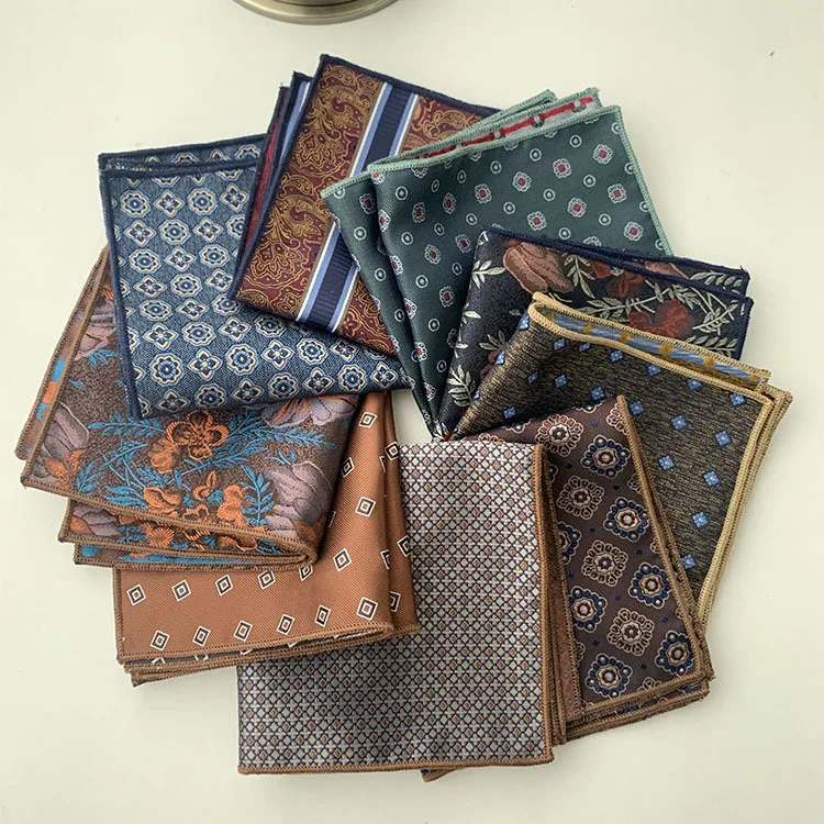 Men's Pocket Handkerchief Business Suit Wedding Meeting Square Wedding Handkerchief Suit Clothing and Accessories Matching