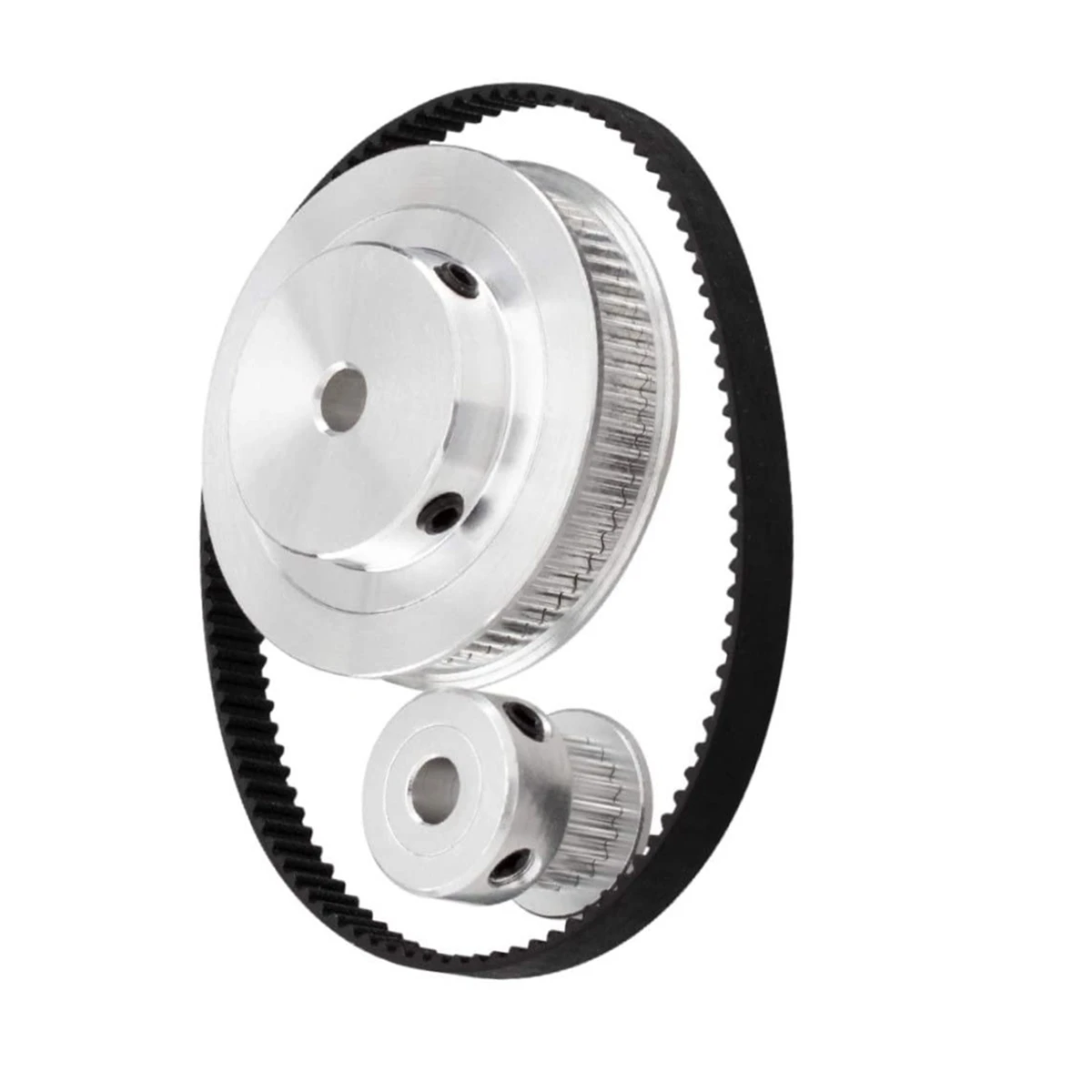 

Well Made-2Set 2GT Synchronous Wheel 20 60 Teeth Bore Aluminum Timing Pulley GT2 Timing Belt Pulley System