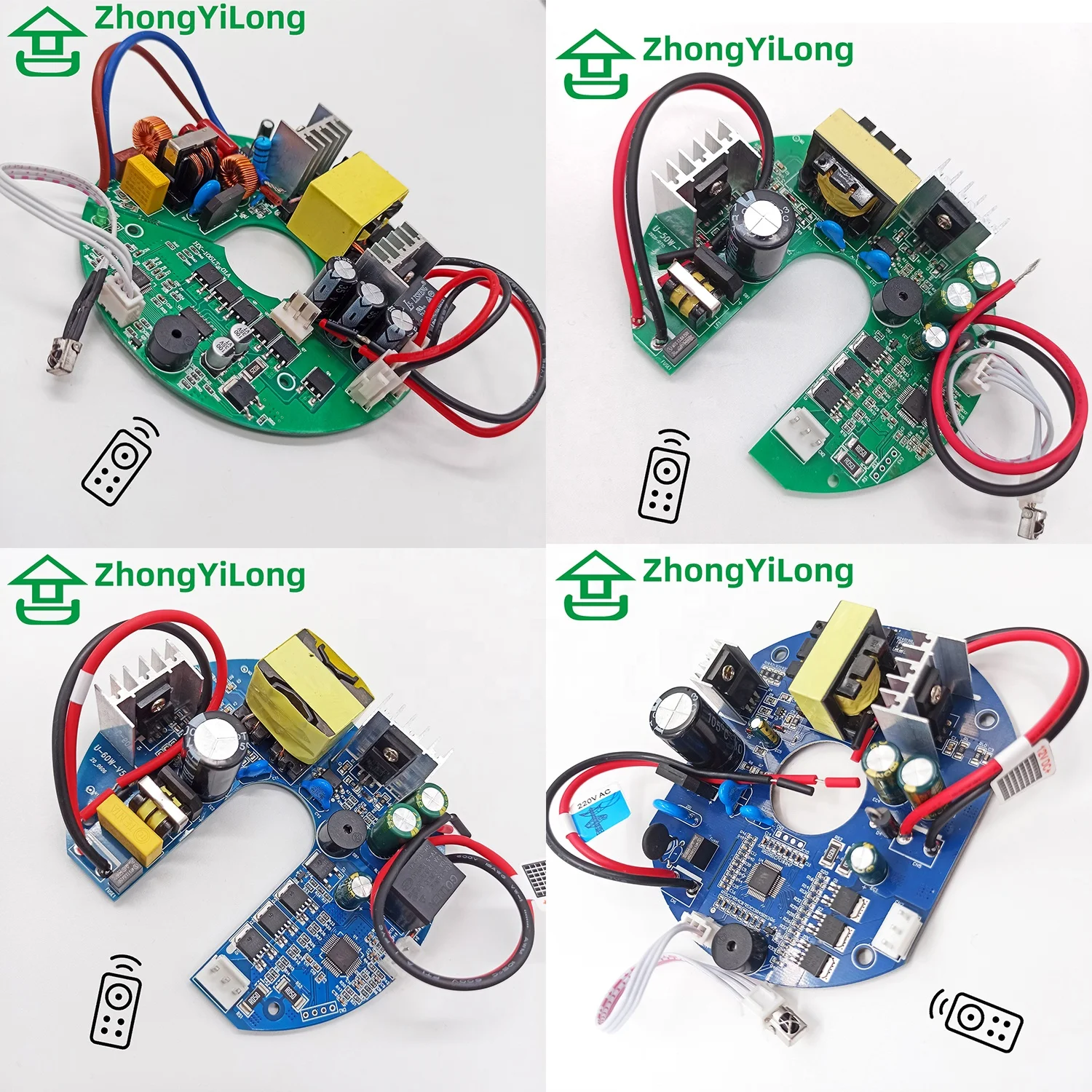 ZYL New IRM Smart Timing 12V 24V AC DC Ceiling Fan PCB  BLDC Brushless Motor Controller Board Factory Sales 45W