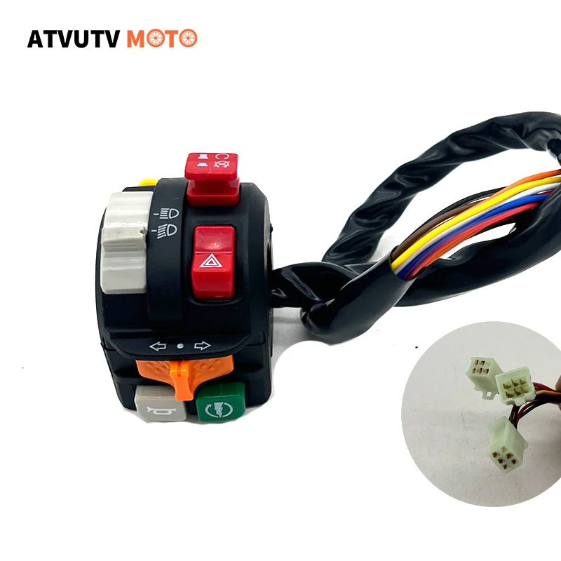 1 szt. 22mm 7/8 "przełączniki kierownica motocykla przycisk klaksonu reflektor kierunkowskazu przełącznik kontrolera kierownicy rozruchu elektrycznego