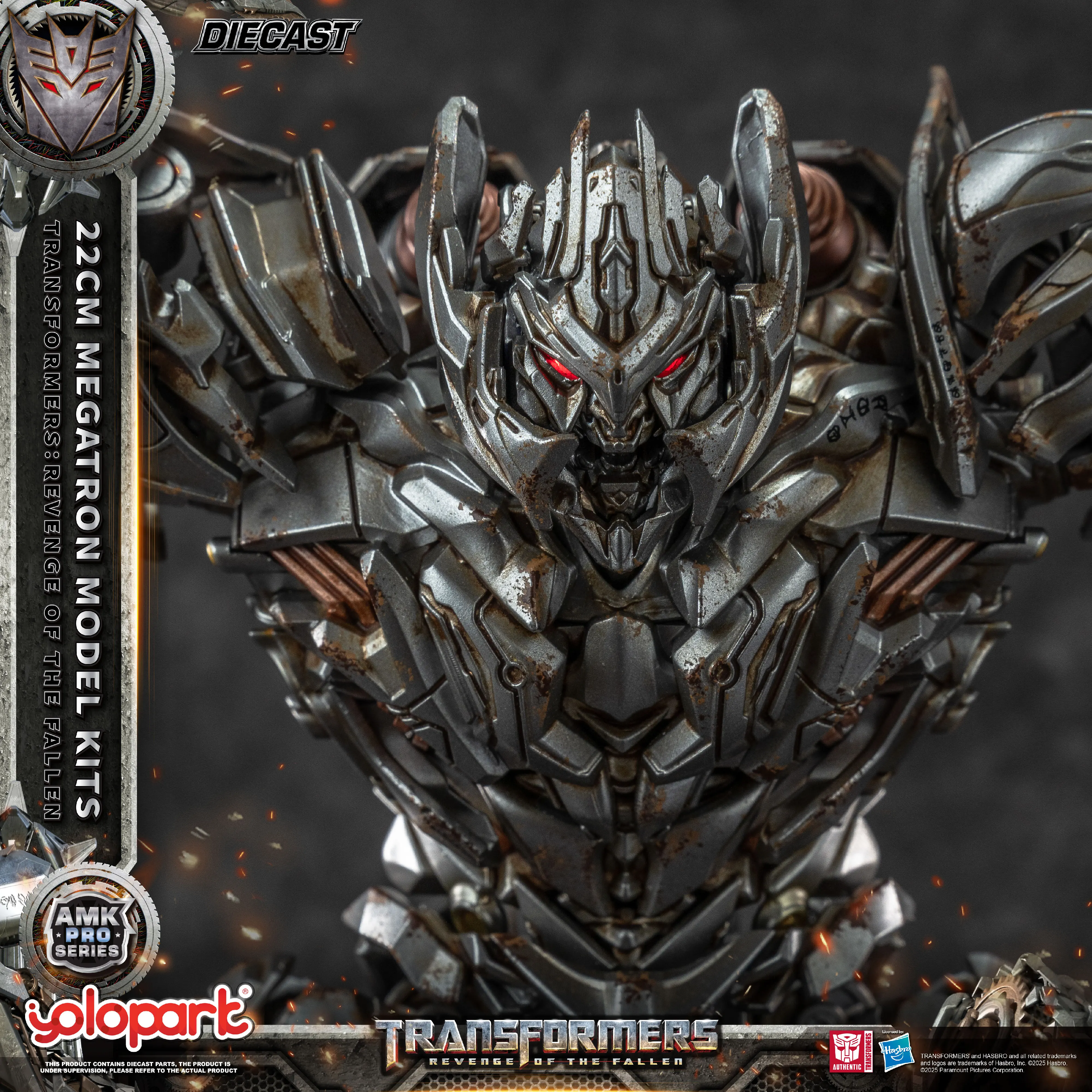 YOLOPARK 22 cm Megatron AMK PRO Serie Transformers Model: Revenge of the Fallen Model Kits Actiefiguren Speelgoed