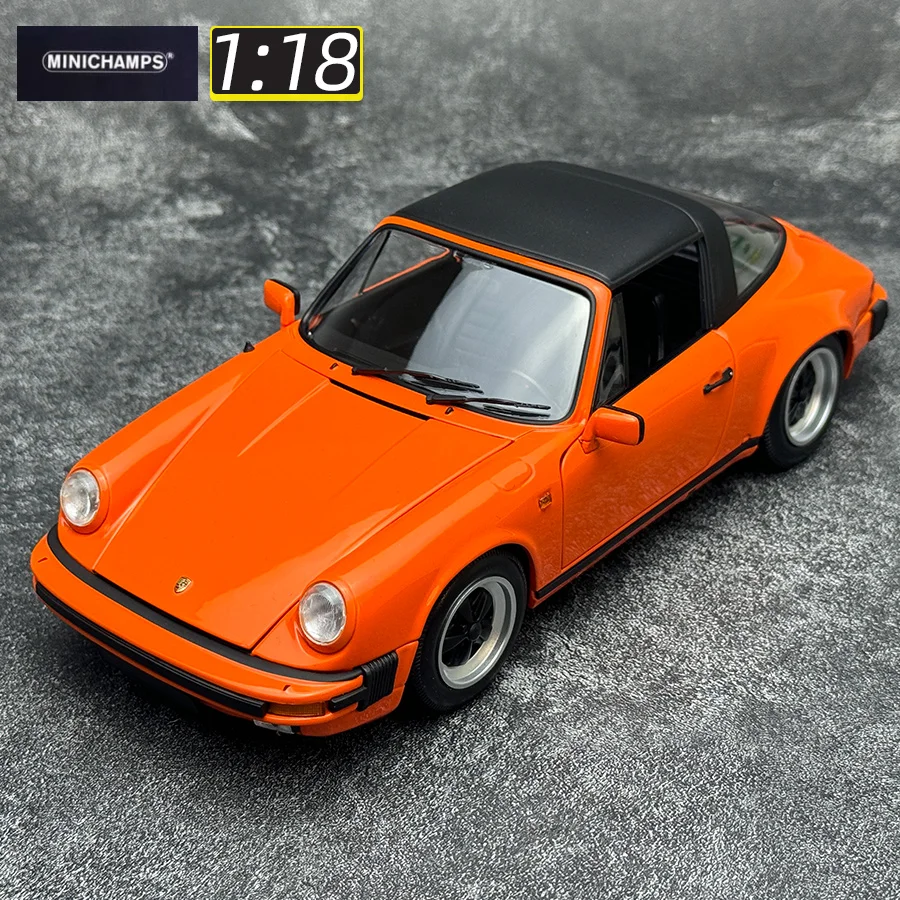 Minichamps 1:18 scale Porsche 911 CARRERA 3.2 TARGA 1983 car model Static display Classic car Collection Holiday gift Collection