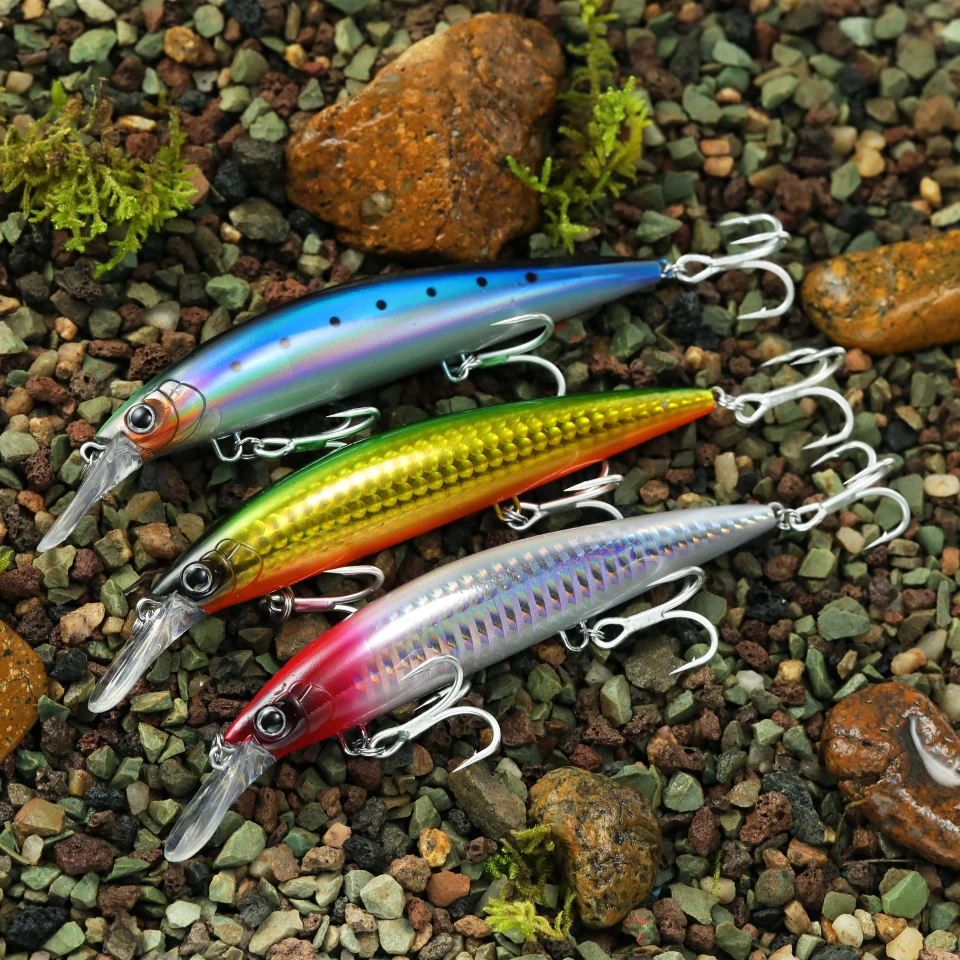 WALK FISH 110mm/37g Sinkender Minnow Angelköder Künstlicher Harter Köder Forellen-Jerkbait Schwimmköder Pesca Wobbler für Hecht und Barsch