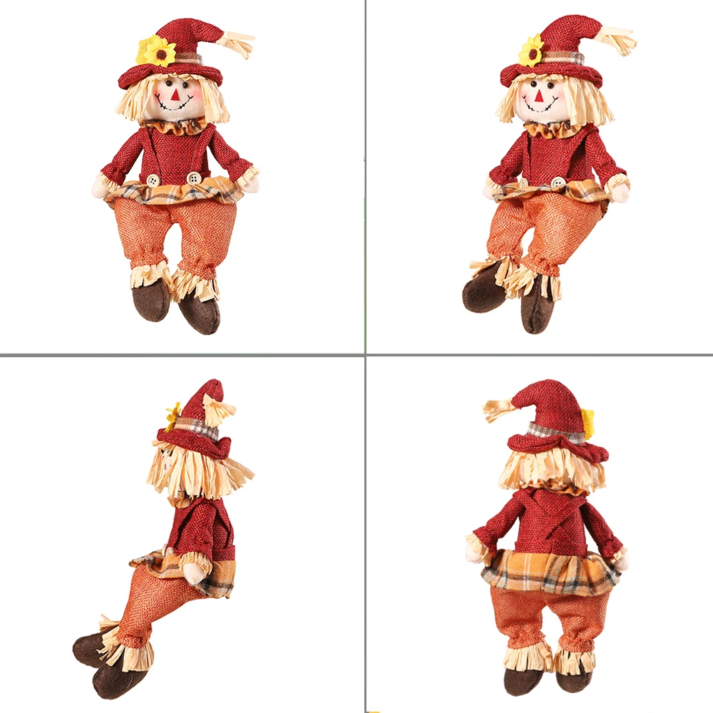 

2 шт., осенний гном, кукла-солнечник, урожай, осенний эльф, украшения для осеннего дома, Хэллоуина, Рождества, Дня благодарения, настольное украшение