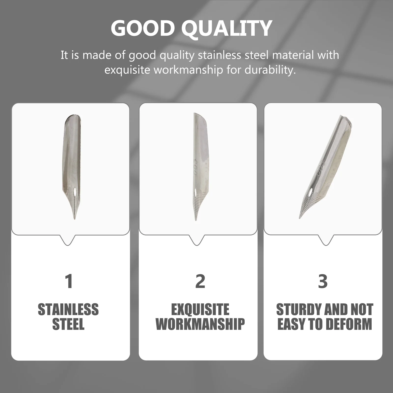 

20 Pcs Signature Pen Pen Nibs Calligraphy Dip Tips Stainless Steel Writing Accessories Universal PenNibs