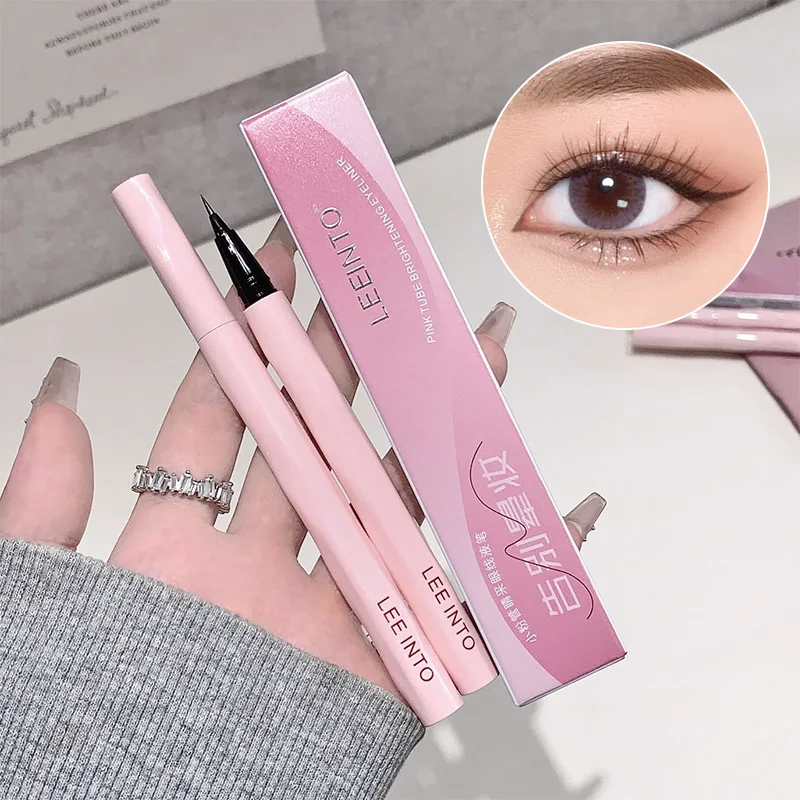 LEEINTO リトルピンクチューブアイライナーリキッドペンは、速乾性があり、防水性、耐汗性があり、長持ちし、簡単に汚れません。