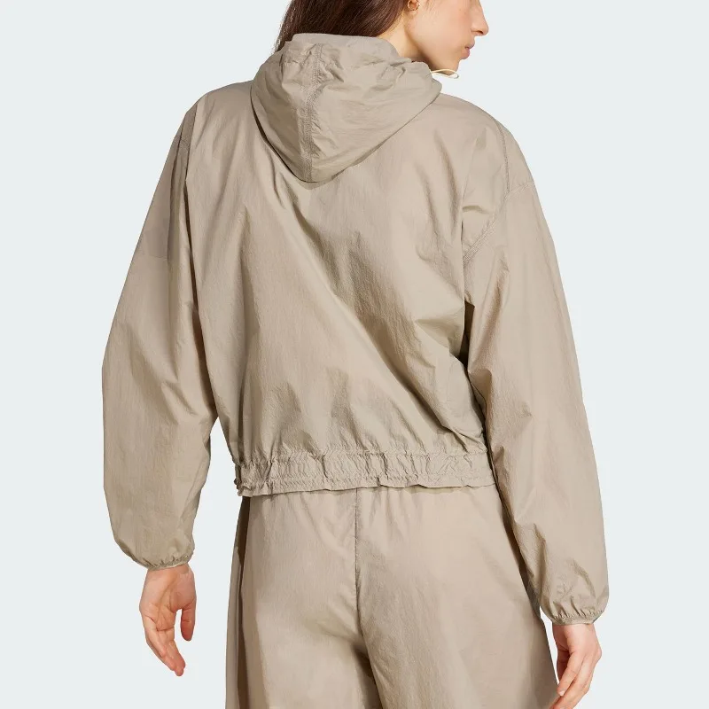adidas Retro Trefoil Hood Windbreaker Spring Vintage Loose Street Daily Outer TopJC5115 1PCS
