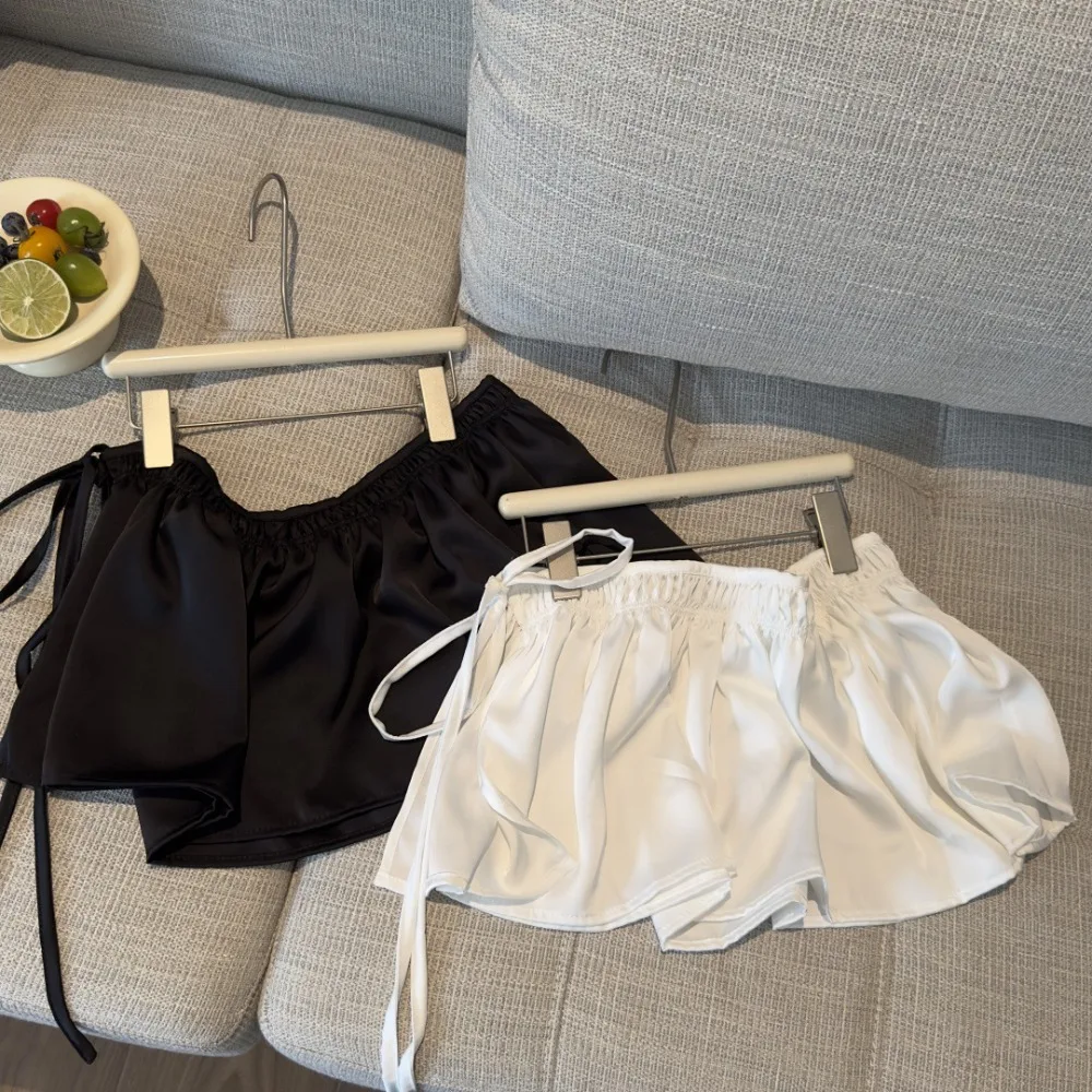 패션 힙합 레이어드 의상 스커트 셔츠 연장 Y2K 레이스업 힙 스카프 스윗 한국 스타일 러플 엣지 허리밴드 청바지 데코