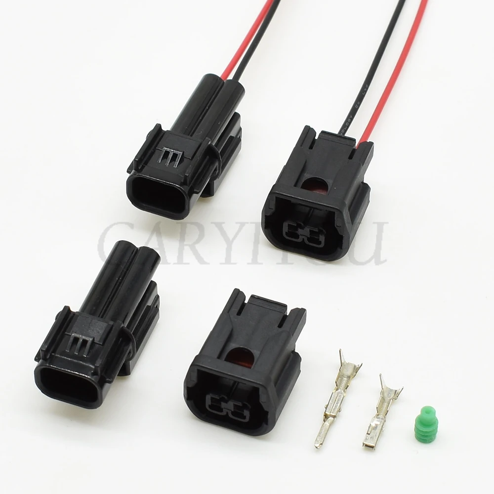 1 Set 2 Pin 6181-6851 6189-7408 LED Light Conenctor Fog LED Headlight Speaker Plug Sensor Connector For Honda