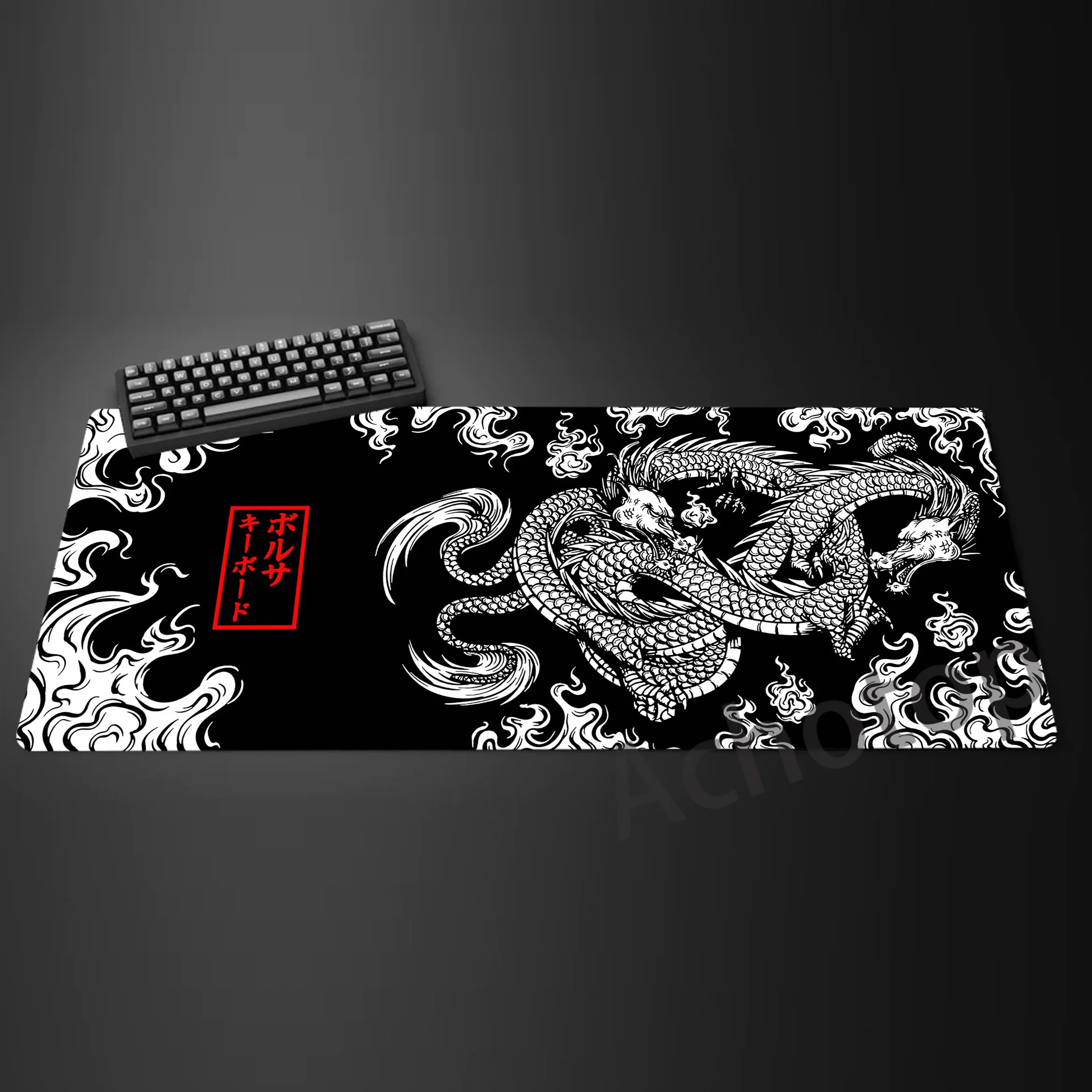 

Dragon Mouse Pad Gaming Setup Accessories Mousepad Anti-slip Desk Mat Locking Edge Mouse Pads Notebook Keyboard Mat 80x30cm