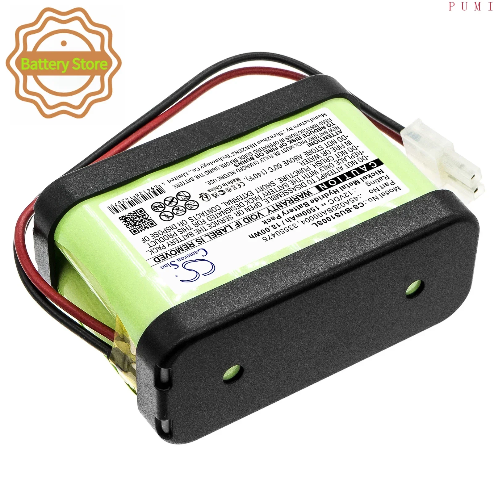 CS Replacement Battery for Besam Unislide Sliding door,Unislide II Sliding door,EXU3,EXU1,Sli PN:45A020BA00004 1500mAh / 18Wh