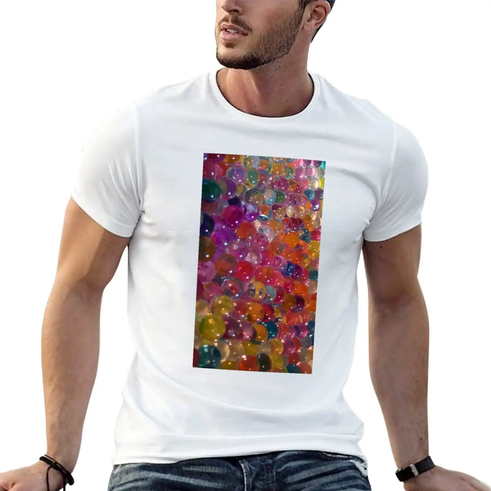 

T-Shirt Repeating t t and man Orbeez Photo, Single Rainbow shirt graphic man Orbs graphic shirts Close Pattern Up Water
