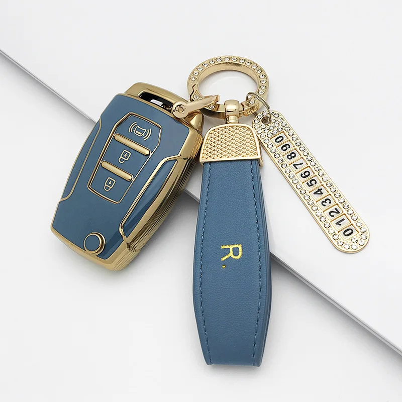 Funda de TPU para llave de coche, Protector de mando a distancia para SsangYong Kyron 2, Sanka Actyon Korando Tivoli, accesorios para llavero